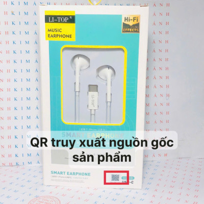 Tai nghe Rio Tinto Lip-Top A30 chân cắm Type C, check QR tra hàng chính hãng, có Micro và nút nhận cuộc gọi