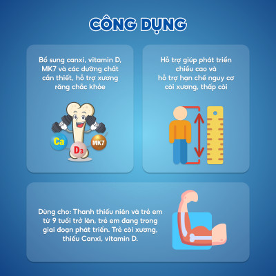 Viên Uống Hỗ Trợ Phát Triển Chiều Cao VIPTEEN VINH GIA Cho Trẻ 9 -18 tuổi (20 Viên)