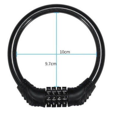 Khóa Dây Xe Đạp Chống Trộm Mật Mã 4 Số Lõi Thép Chống Cắt cao cấp
