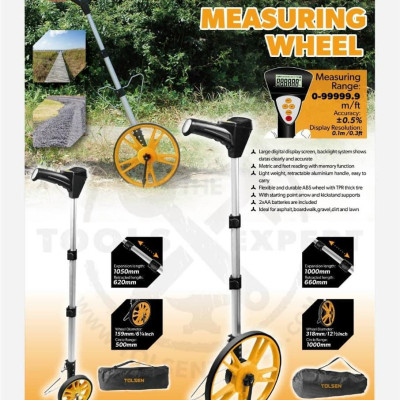 THƯỚC BÁNH XE ĐO LƯỜNG HIỂN THỊ ĐIỆN TỬ 318MM TOLSEN 35192 - HÀNG CHÍNH HÃNG