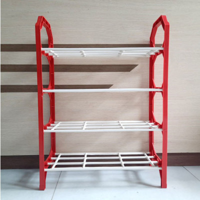 Kệ Để Giày Dép 4 Tầng Bằng Nhựa Cao Cấp Tiện Lợi Phiên Bản Mới Dễ Dàng Lắp Ghép Giao Màu Ngẫu Nhiên