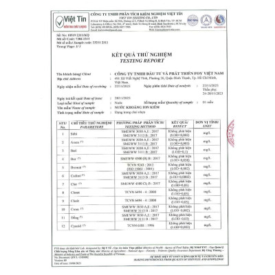 Lôc 6 Chai Nước kiềm FOY Artist Series 2024 loại 520ml