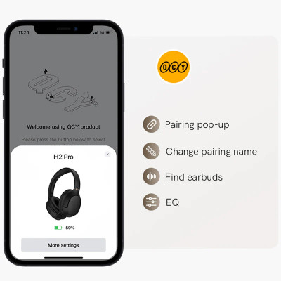 Tai Nghe Chụp Tai Không Dây QCY H2 Pro - Hàng Chính Hãng