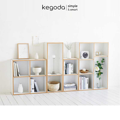 Tủ Sách 2 Tầng 4 Ngăn, Có Hậu Thiết Kế Đợt Di Động Dễ Dàng Điều Chỉnh Thương Hiệu KEGODA KGD35