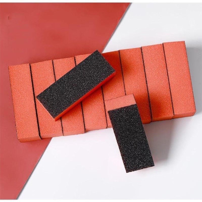 Phao Dũa Móng Tay Mịn Vuông 92mm Độ Mịn 100/180, Phao To Đỏ Hồng Dày Dũa Nhám Móng Chân 2 Mặt Ráp Mịn Làm Nail Phương Miu Nữ