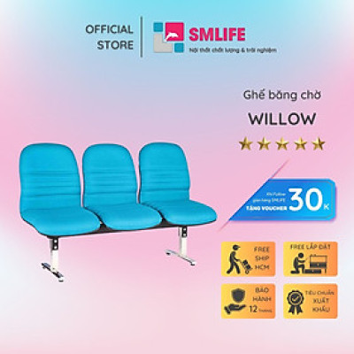 Ghế băng chờ 3 chỗ ngồi bọc nệm SMLIFE Willow