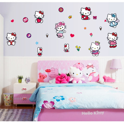 Decal dán tường Mèo kitty 2 AmyShop DB080
