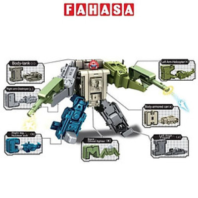 Đồ Chơi Lắp Ráp Robot Chữ Từ G Đến M - Vecto VT8195-2