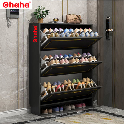 [Kèm Ảnh Thực Tế - Miễn phí vận chuyển & Lắp đặt] Tủ giày thông minh siêu mỏng cao cấp Ohaha - TGCC027
