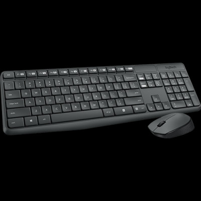Combo chuột và bàn phím không dây Logitech MK235 - Hàng chính hãng