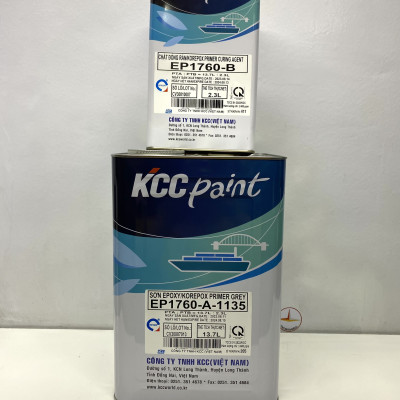 Sơn lót Epoxy KCC EP 1760 màu xám 16L/Bộ