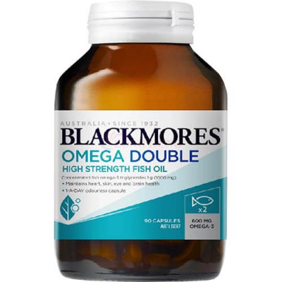 Viên uống Blackmores Omega Double High Strength Fish Oil hỗ trợ tim mạch (90 viên) - Hàng chính hãng