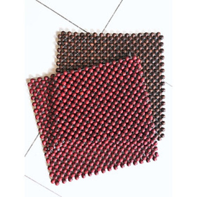 Miếng đệm hạt tròn gỗ tự nhiên kích thước 45x45 cm - màu sắc giao ngẫu nhiên