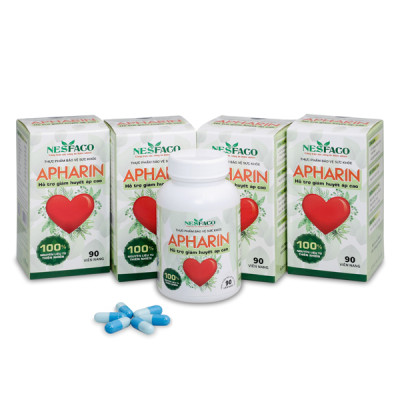 Combo 4 Tặng 2 Hộp Thảo Dược Cao Huyết Áp Apharin  - Liệu Trình 3 Tháng