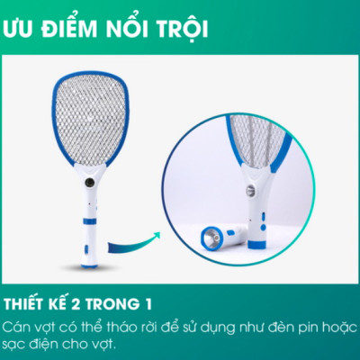Vợt bắt muỗi điện tử Model: VBM RD.02