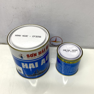 Sơn epoxy Hải Âu màu xanh ngọc EP256 1L/Bộ