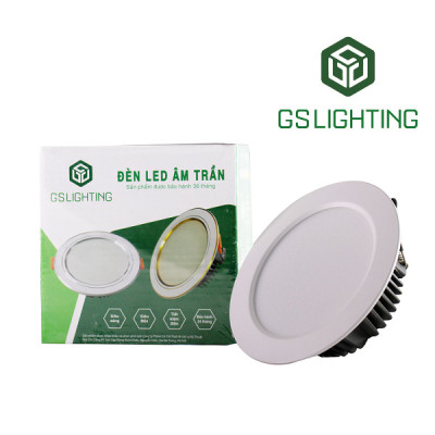 Đèn âm trần 8w vành trắng_Ánh sáng trắng - GSATN/T-8/6000K