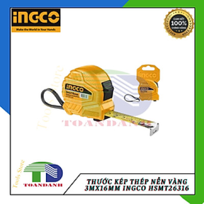 thước kép thép nền vàng 3mx16mm ingco HSMT26316 ingco