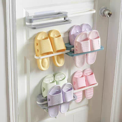 Kệ Để Giày Dép Thông Minh Thanh Treo Khăn Đa Năng, Giá Treo Kẹp Dép Tiện Dụng Treo Tường 3 NGĂN Gấp Gọn Dán Tường - Hàng Loại 1 - CHính Hãng MINIIN