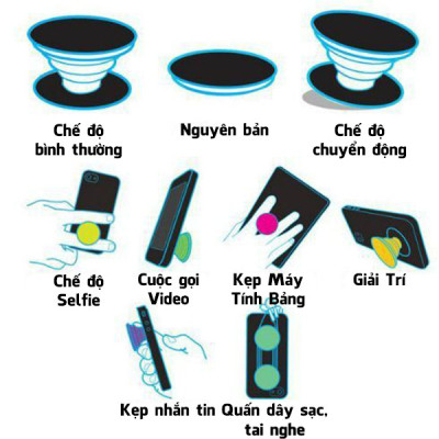 Popsocket mẫu nền tim kim 1 - Hàng chính hãng