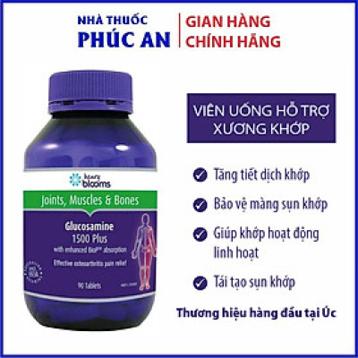 Viên uống hỗ trợ xương khớp Glucosamine 1500 Plus Henry Blooms 30 - 90 viên