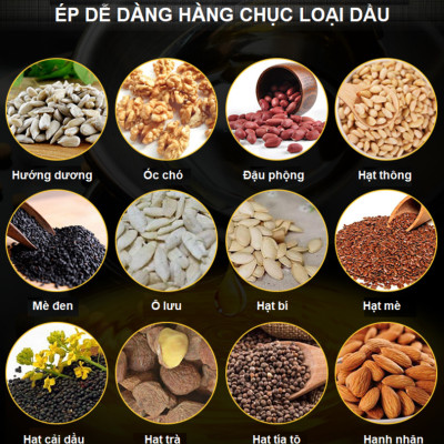 HÀNG CHÍNH HÃNG - Máy ép dầu thực vật dùng trong gia đình. Thương hiệu Anh Quốc cao cấp AOSIDA - 888A