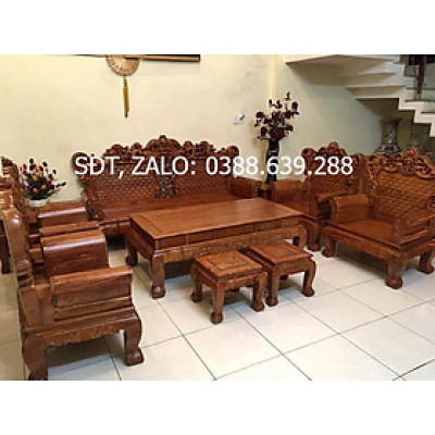 Bộ bàn ghế hoàng gia gỗ hương