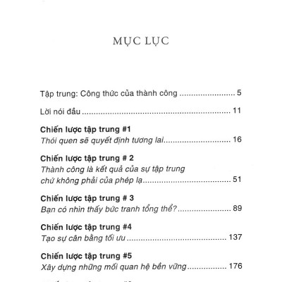Sức Mạnh Của Tập Trung
