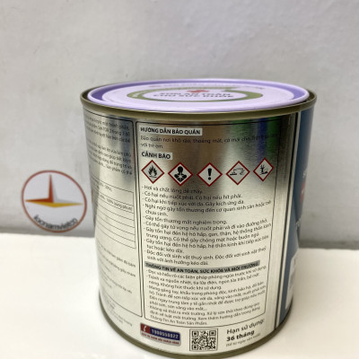 Sơn sắt mạ kẽm Toa 2 trong 1 màu vàng 115 _ 800G