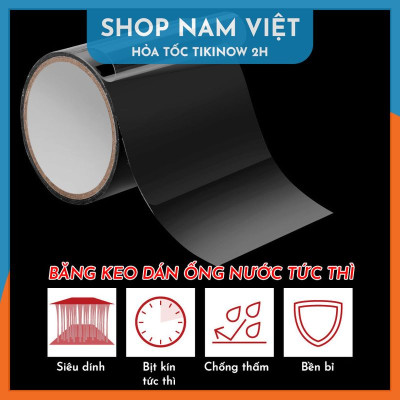 Băng Keo Cao Su PVC Vá Ống Nước, Vá Thau Chậu, Đệm Hơi Tức Thì