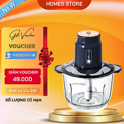 Máy Xay Thịt Bear QSJ-D03P3 2L Cực Kỳ Êm Công Suất 300 W - Hàng Chính Hãng