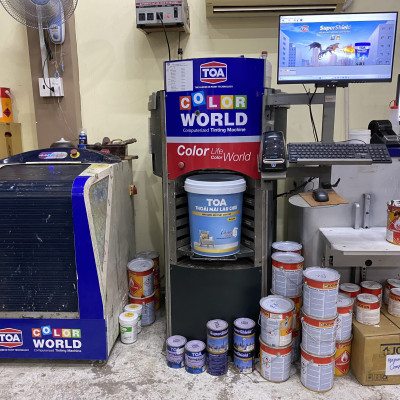 Sơn nước nội thất cao cấp Toa Nanoclean màu vàng 7923_ 15L