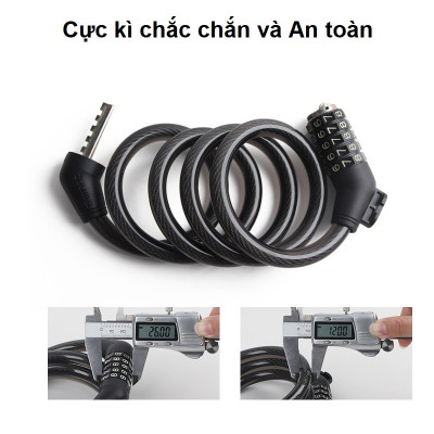 Khóa số Xe Đạp Chống Trộm 5 Số Zoli Cao Cấp - Hàng Nhập Khẩu