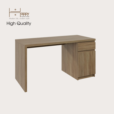 HAPPY FURNITURE , Bàn làm việc 2 ngăn đựng đồ - DOOBIE , BAN_002 , 140cm x 60cm x 73cm