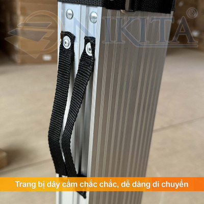 Thang Ghế Gấp Gọn, Có Tay Vịn Gia Đình , Bậc Thang Chắc Chắn, Dễ Dàng Sử Dụng - Hàng chính hãng NIKITA