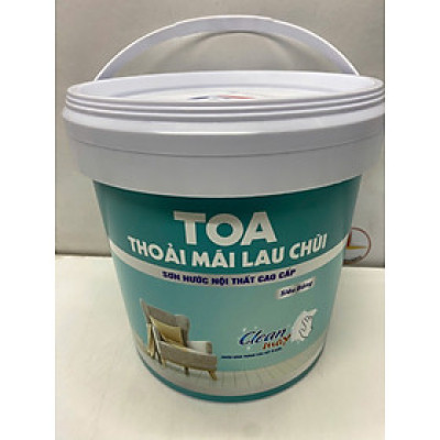 Sơn nước Toa thoải mái lau chùi siêu bóng màu trắng _5L