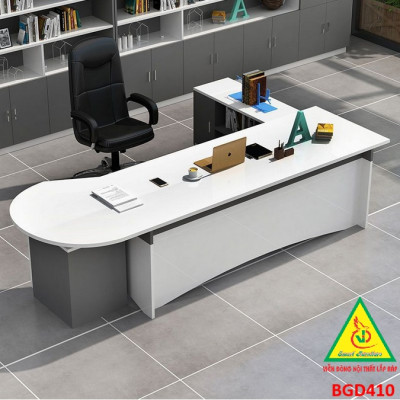Bàn giám đốc gỗ MDF đơn giản , phong cách hiện đại BGD410 - NỘI THẤT LẮP RÁP VIENDONGADV