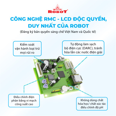Máy Lọc Nước Điện Giải Ion Kiềm ROBOT IonQueen 711 Chế Độ Nóng Nguội Lạnh - Hàng Chính Hãng