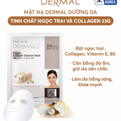 Set 2 Mặt nạ dưỡng da tinh chất ngọc trai Dermal
