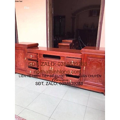 Kệ tivi mõ gỗ xoan đào