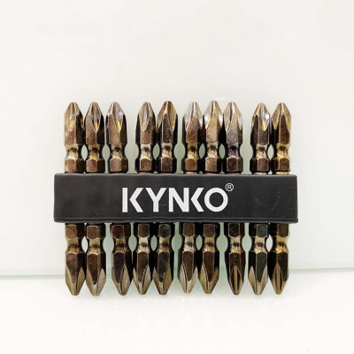 (VỈ 10 CÁI) Mũi bắn vít 2 đầu PH2 chống sốc chiều dài 65mm MVKMXPH2 -65-V10-N4 KYNKO CHÍNH HÃNG