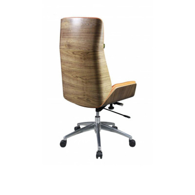 Ghế lãnh đạo lưng cao ốp gỗ SMLIFE Abraham