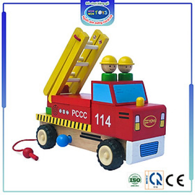 Đồ chơi gỗ Winwintoys - Xe thang lắp ráp