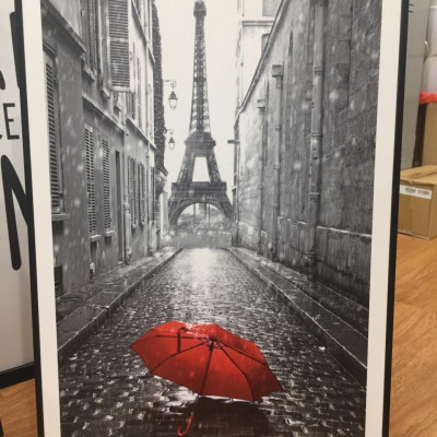 Bộ 3 tranh treo tường trên nền Canvas hiện đại phong cách Bắc Âu trang trí Phòng Khách, Phòng Ăn cỡ 40x60cm