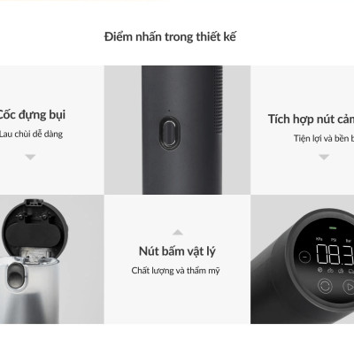 Máy hút bụi cầm tay tích hợp bơm xe Lydsto HD-SCXCCQ02 công suất 10.000Pa tiện lợi, dễ sử dụng - Hàng chính hãng