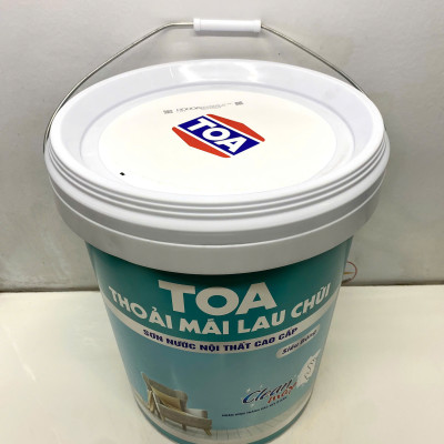 Sơn nước Toa thoải mái lau chùi siêu bóng màu vàng 8792 _18L