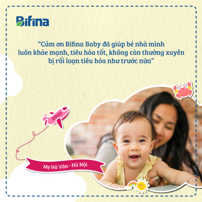 Men vi sinh cho bé Bifina Baby - Hỗ trợ giảm táo bón, cải thiện tiêu hoá cho bé - Lẻ 3 gói (không có hộp)