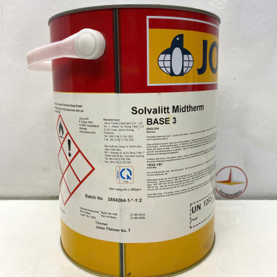 Sơn chịu nhiệt Jotun Solvalitt Midtherm (260°C) Base 3 màu xanh - Green 0257 _ 5L