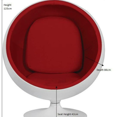 Ghế thư giản Ball Chair Tundo Ngang 105 x120 x 96 cm