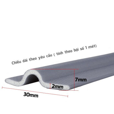 Nẹp Chặn Khe Cửa Sổ Xám, MIếng Chặn Đi Hơi Máy Lạnh, Ron Cửa Chống Bụi Chắn Khe Cửa Ra Vào